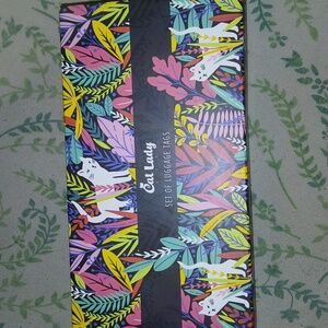 Cat Lady Luggage Tags Set of 2 Very Colorful New in Box